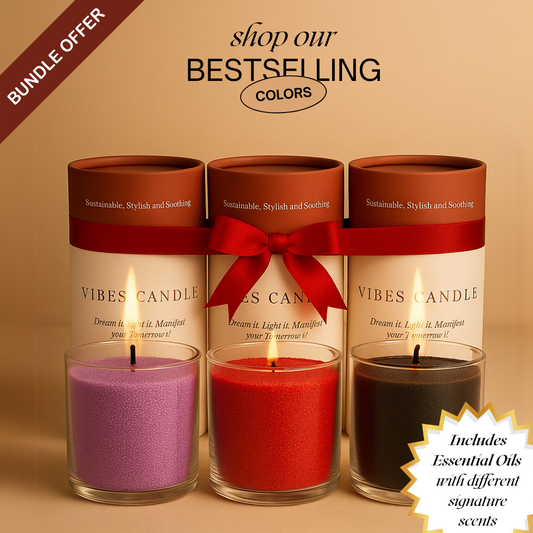 TOP 3 COLORS +  Essential Oil & Wicks